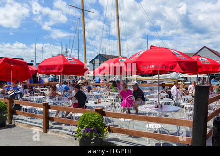 Restaurant La Perle Noire sur Bannister's Wharf, Newport, Rhode Island, USA Banque D'Images