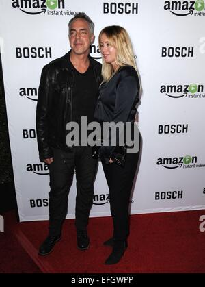 Hollywood, CA. 3, 2015. Titus Welliver arrivées au dépistage pour BOSCH, Le Dôme à l'Arclight Hollywood, Hollywood, CA, 3 février 2015. Credit : Dee Cercone/Everett Collection/Alamy Live News Banque D'Images