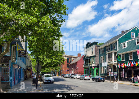 Broadway au centre-ville de Newport, Rhode Island, USA Banque D'Images