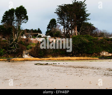 Village exceptionnel de Rock North Cornwall. Banque D'Images