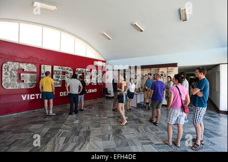 Vue horizontale de la Baie des Cochons museum (musée Giron) à Cuba. Banque D'Images