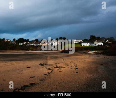 Village exceptionnel de Rock North Cornwall. Banque D'Images