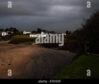 Village exceptionnel de Rock North Cornwall. Banque D'Images