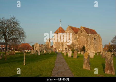 L'église paroissiale de Saint Thomas le Martyr à Rye, East Sussex. Un des anciens, Cinque Ports. Banque D'Images