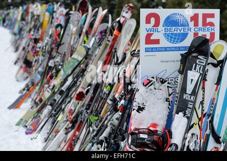 Beaver Creek, Colorado, USA. 06Th Feb 2015. Au ciel les Championnats du Monde FIS de Ski Alpin à Beaver Creek, Colorado, USA, 03 février 2015. Les Championnats du Monde du 02 février au 15 février. Photo : Frank May/photo de l'alliance/dpa/Alamy Live News Banque D'Images