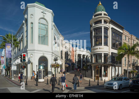 Centre commercial VIA RODEO RODEO DRIVE BEVERLY HILLS LOS ANGELES CALIFORNIA USA Banque D'Images