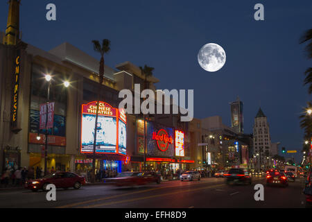 HARD ROCK CAFE CENTRE HOLLYWOOD HOLLYWOOD BOULEVARD LOS ANGELES CALIFORNIA USA Banque D'Images