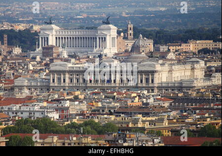 Vue panoramique du centre-ville de Rome Banque D'Images