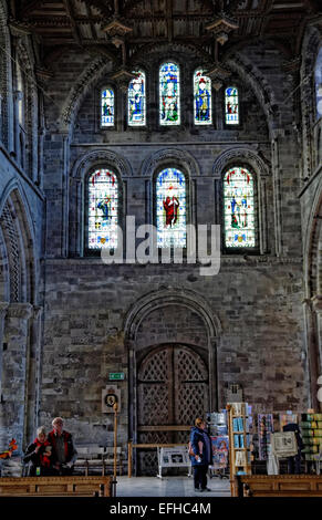 Cathédrale St Davids (Eglwys Gadeiriol Tyddewi gallois), est situé à St Davids dans le comté de Pembrokeshire Banque D'Images