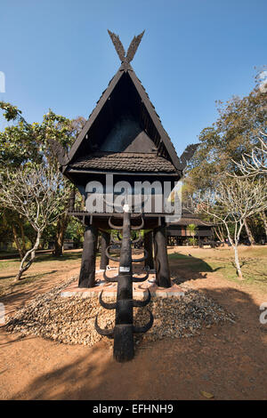 Baan Dam, la Chambre noire et du musée du temple à Chiang Rai, Thaïlande Banque D'Images