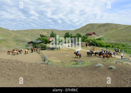 La Reata Ranch, Saskatchewan, Canada. Banque D'Images