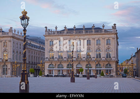 La Place Stanislas à Nancy, du patrimoine culturel mondial de l'Unesco, Meurthe-et-Moselle, Région Lorraine, France, Europe Banque D'Images