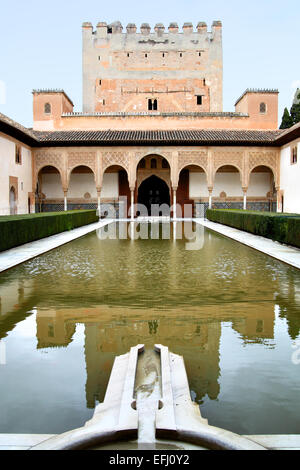 Étang dans l'Alcazar de los Reyes Cristianos, Cordoba Banque D'Images