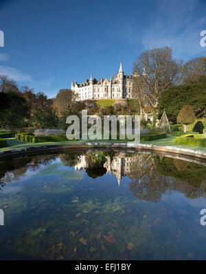 Dunrobin Castle près de Golspie, Highland, en Écosse. Le siège de la famille du comte de Sutherland et du Clan Sutherland. Banque D'Images