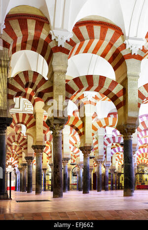 La Grande Mosquée de Cordoue (La Mezquita), Espagne Banque D'Images