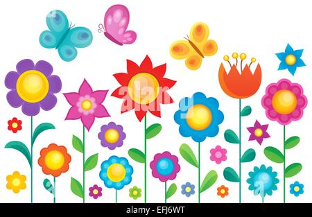 Thème 1 - image Fleur photo illustration. Banque D'Images