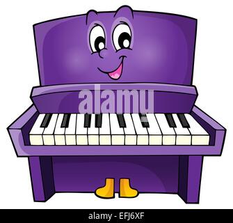 Thème Piano droit 1 - photo illustration. Banque D'Images
