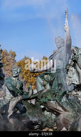 Le monument des Girondins sur le '' La Place des Quinconces, à Bordeaux (Aquitaine - France). Érigée entre 1894 et 1902 en moi Banque D'Images