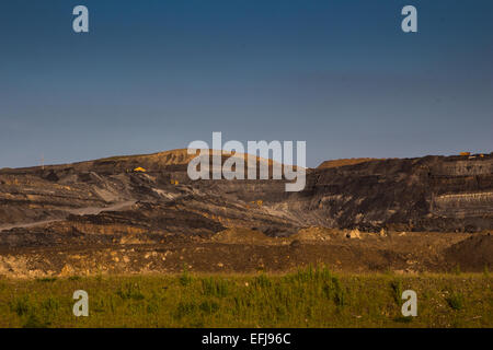 Mine à ciel ouvert près de Merthyr Tydfil au Pays de Galles. Banque D'Images