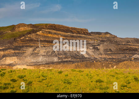 Mine à ciel ouvert près de Merthyr Tydfil au Pays de Galles. Banque D'Images