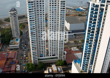 Appartements dans la zone bancária (Financial District), Panama City, Panama, Amérique centrale. La banc aera, Panama City, Panama. Panama C Banque D'Images