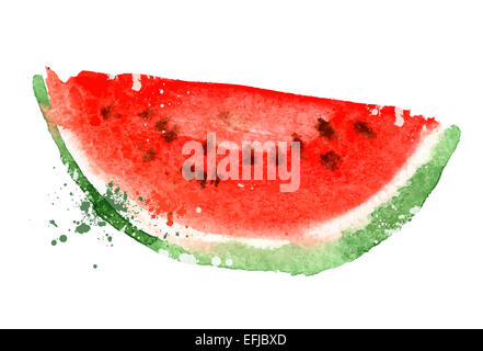 Watermelon logo vector modèle. les vitamines ou l'icône de l'alimentation. Banque D'Images