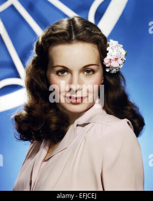 JEANNE CRAIN (1925-2003) Actrice américaine vers 1955 Banque D'Images