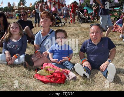 Camp Bestival 2014 - Jour 4 : où : Warwick Davis, Lulworth Royaume-uni Quand : 03 août 2014 Banque D'Images