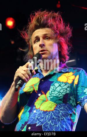 Camp Bestival 2014 - Jour 4 : Milton Jones où Lulworth, Royaume-Uni : Quand : 03 août 2014 Banque D'Images