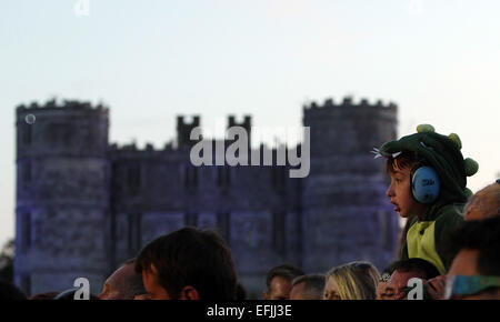 Camp Bestival 2014 - Jour 4 - Atmopshere Où : Dorset, Royaume-Uni Quand : 03 août 2014 Banque D'Images