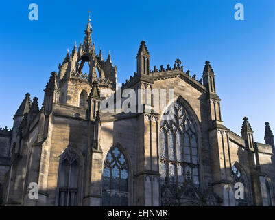 Dh la cathédrale St Giles ROYAL MILE EDINBURGH cathédrale clocher d'extérieur de bâtiment Banque D'Images