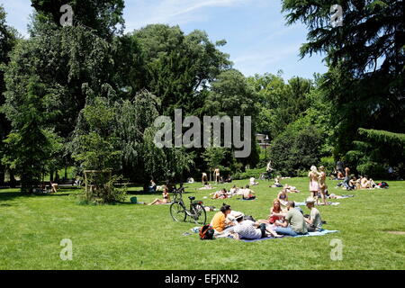 Giardini Pubblici, Milan, Lombardie, Italie Banque D'Images