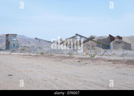 Usine de ciment en construction, y Lyubashenko, Iran Banque D'Images