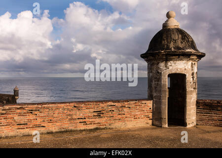 Porto Rico's Fort San Cristóbal, est un fort in San Juan, Puerto Rico. Il a été construit par l'Espagne pour protéger contre l'attaque des terres Banque D'Images