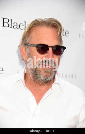 'Noir et blanc' Le dépistage à l'au cinéma dans East Hampton avec : Kevin Costner Où : East Hampton, New York, United States Quand : 03 août 2014 Banque D'Images