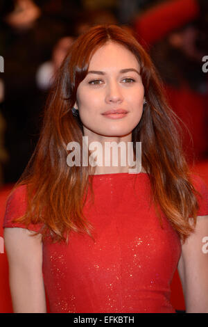 Olga Kurylenko participant à la "Nadie Quiere La Noche/Personne ne veut la nuit' première mondiale au 65e Festival International du Film de Berlin/Berlinale 2015 le 05 février 2015./photo alliance Banque D'Images