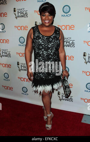 Le 5 février, 2015 - Los Angeles, Californie, États-Unis - Sherri Shepherd assiste à la 46ème NAACP Image Pre-Awards cérémonie à la Pasadena Convention Center le 5 février 2015 à Los Angeles, Californie. USA.(Image Crédit : © TLeopold/Globe Photos/Zuma sur le fil) Banque D'Images