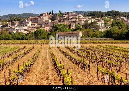 Village de Carses dans le vignoble du Var provence verte 83 france Banque D'Images