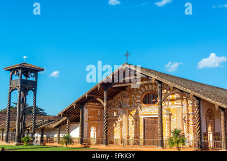 Patrimoine mondial de l'église de la mission jésuite à Concepcion, Bolivie Banque D'Images