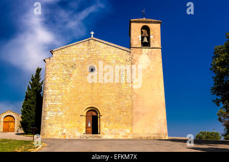 Eglise du village de Tourtour-Région-Provence Alpes-Cote-D-azur 83 Var France Banque D'Images