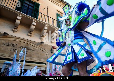 Carnaval à La Valette la capitale de Malte Banque D'Images