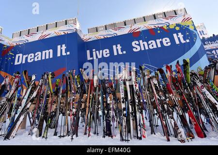 Beaver Creek, Colorado, USA. 06Th Feb 2015. Au ciel les Championnats du Monde FIS de Ski Alpin à Beaver Creek, Colorado, USA, 03 février 2015. Les Championnats du Monde du 06 février au 15 février. Photo : Frank May/photo de l'alliance/dpa/Alamy Live News Banque D'Images