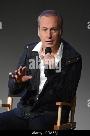 New York, NY, USA. Feb 6, 2015. Bob Odenkirk en apparence en magasin pour répondre aux interprètes : MIEUX APPELER SAUL, l'Apple Store de Soho, New York, NY Le 6 février 2015. Credit : Derek Storm/Everett Collection/Alamy Live News Banque D'Images