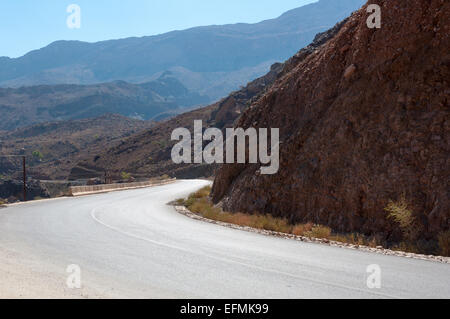 Route de Jebel Shams Oman Banque D'Images