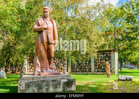 Monuments à Staline et monument aux victimes du stalinisme Banque D'Images