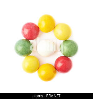 Plusieurs chewing-gum balls isolated Banque D'Images