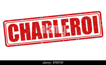 Charleroi grunge tampons sur fond blanc, vector illustration Banque D'Images