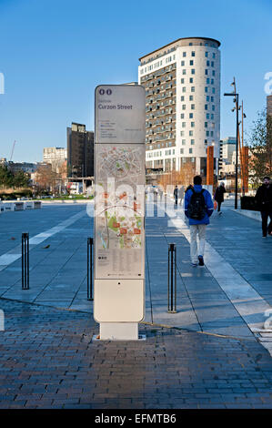 Vancouver City Park parc urbain du quartier Eastside du centre-ville de Birmingham Banque D'Images