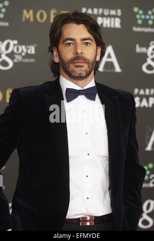 Madrid, Espagne. 7 Février, 2015. Eduardo Noriega est allé(e) à Goya Cinema Awards 2015 au Centro de Congresos Príncipe Felipe le 7 février 2015 à Madrid, Espagne Crédit : Jack Abuin/ZUMA/Alamy Fil Live News Banque D'Images