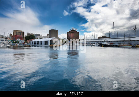 Le quai Franklin à Hobart. Banque D'Images